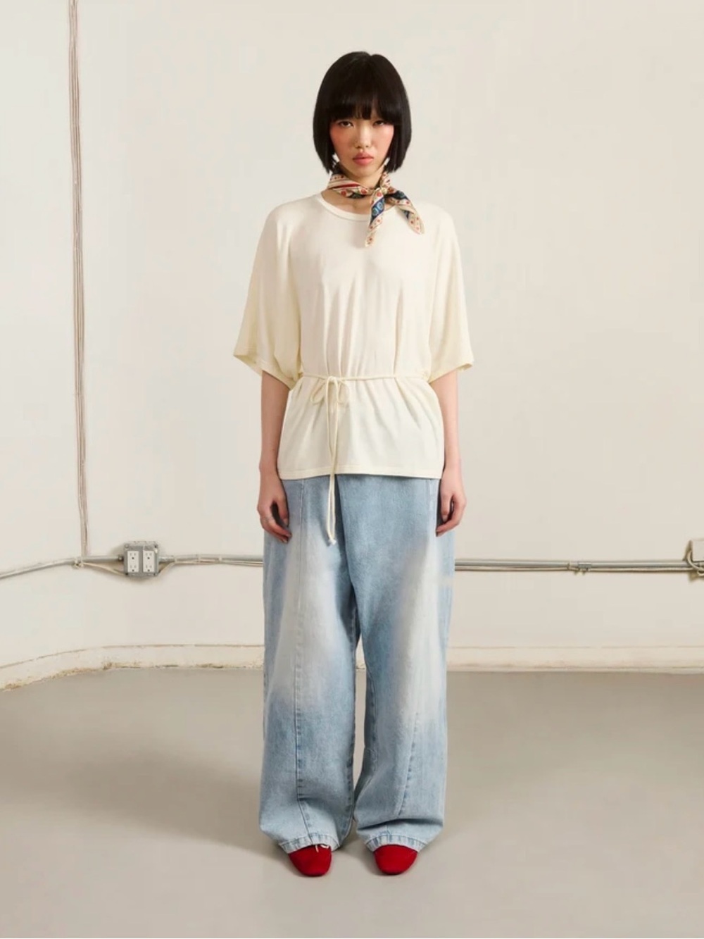 Sundae School Sky Blue Hanbok Denim Pants